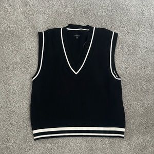 black and white sweater